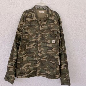 Walker Hayes camouflage long sleeve button down jacket size L